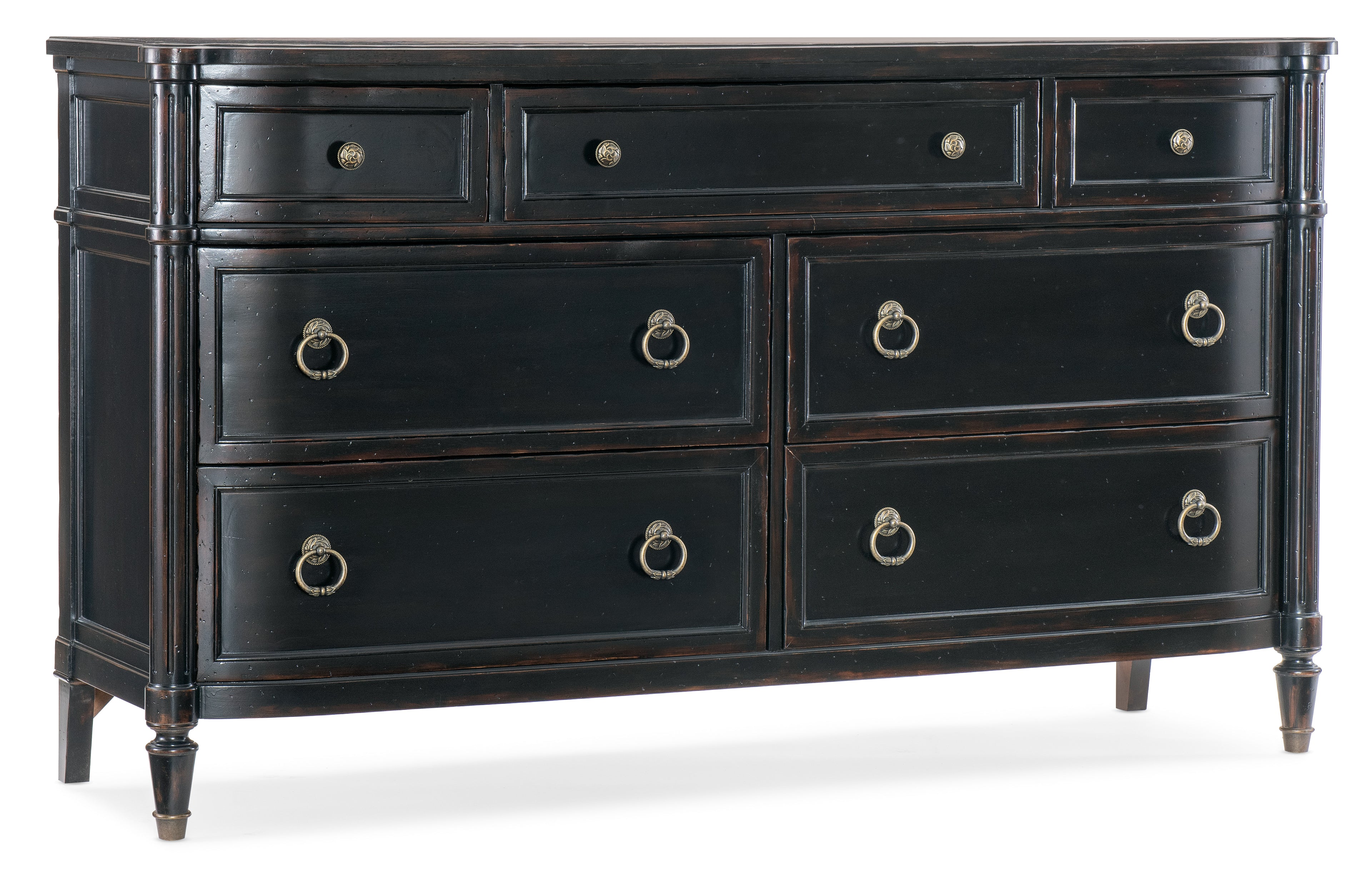 Charleston Seven-Drawer Dresser | Black Cherry