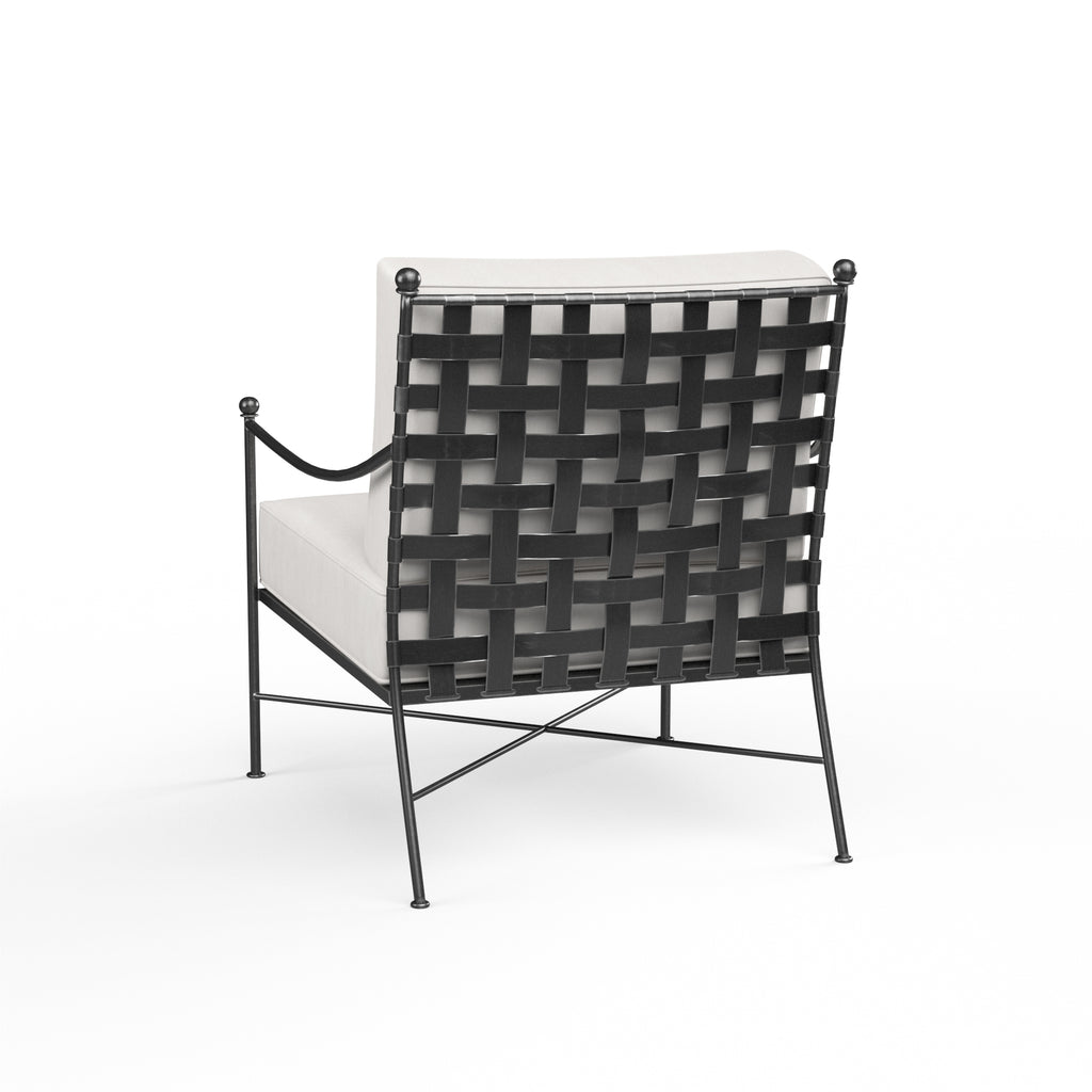 Provence Club Chair in Canvas White w/ Self Welt