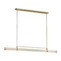 Alo X-Large Linear Chandelier Polished Natural Brass 2700K 90 CRI 120V