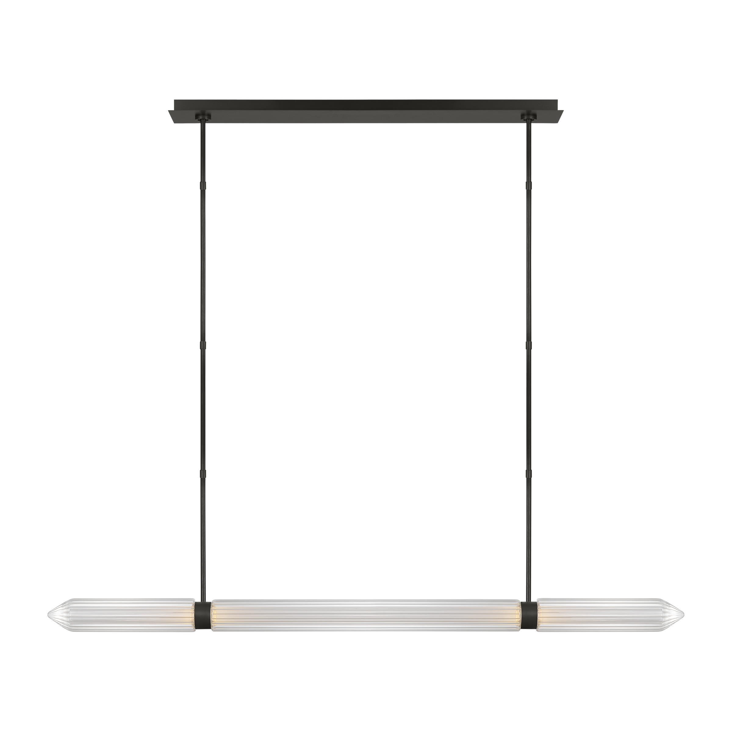 Langston X-Large Linear Chandelier Plated Dark Bronze 2700K 90 CRI 120V