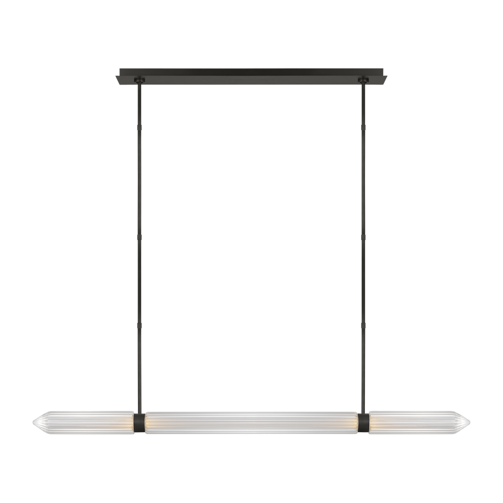 Langston X-Large Linear Chandelier Plated Dark Bronze 2700K 90 CRI 277V