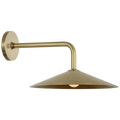 Ponce 9" Sconce | Hand-Rubbed Antique Brass | Hand-Rubbed Antique Brass Shade