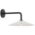 Ponce 9" Sconce | Modern Iron | Milk White Glass Shade