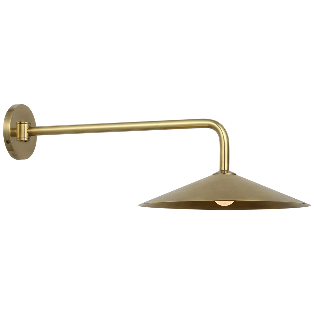 Ponce 9" Articulating Sconce | Hand-Rubbed Antique Brass | Hand-Rubbed Antique Brass Shade