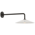 Ponce 9" Articulating Sconce | Modern Iron | Milk White Glass Shade