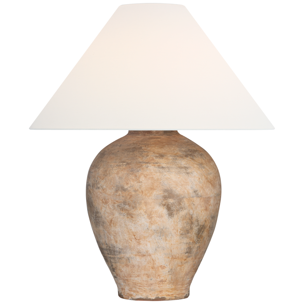Fischer 36" Table Lamp | Rustic Terracotta | Linen Shade