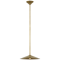 Ponce 13" Pendant | Hand-Rubbed Antique Brass | Hand-Rubbed Antique Brass Shade