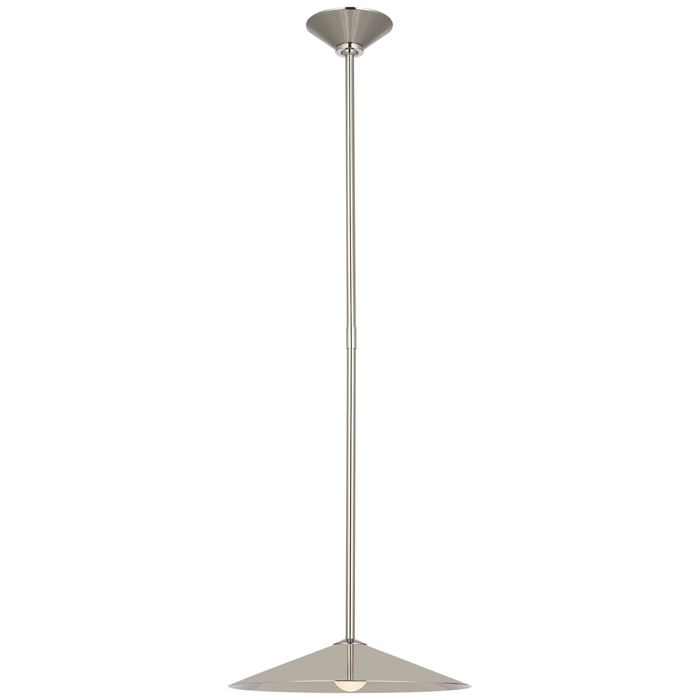 Ponce 13" Pendant | Polished Nickel | Polished Nickel Shade