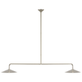 Ponce 62" Linear Pendant | Polished Nickel | Polished Nickel Shades