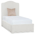 Commerce and Market Liv Twin Upholstered Bed | Beige