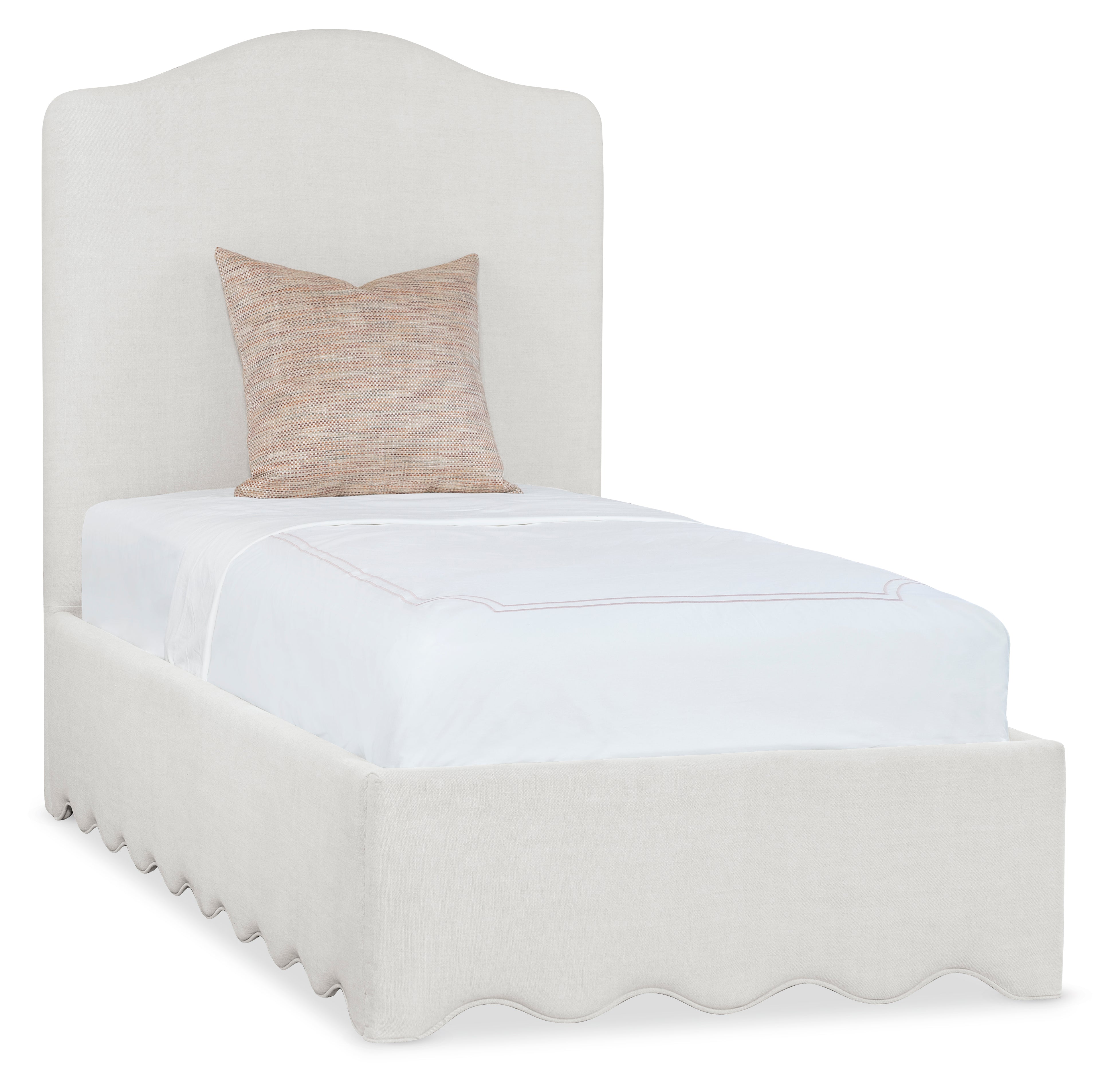 Commerce and Market Liv Twin Upholstered Bed | Beige
