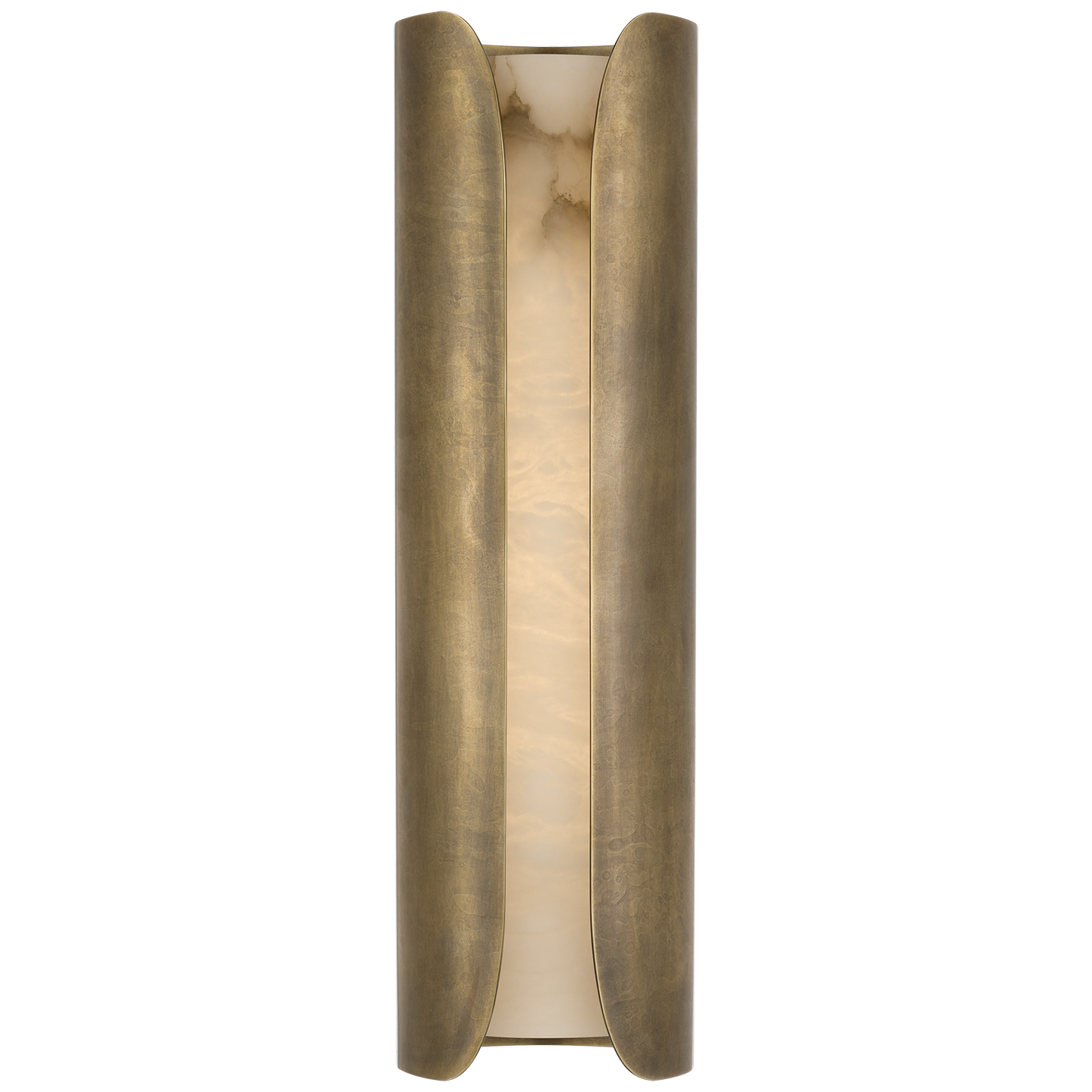 Armise 18" Sconce | Mottled Brass | Alabaster