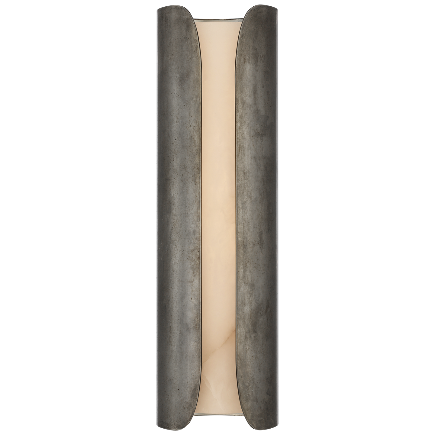 Armise 18" Sconce | Mottled Pewter | Alabaster