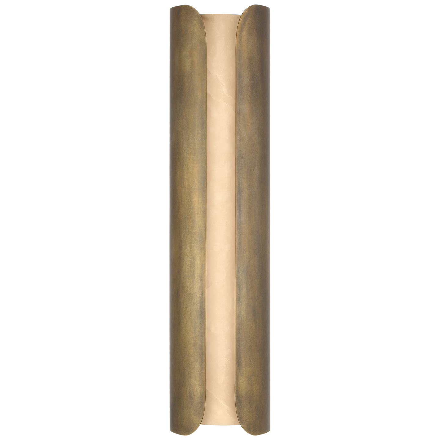 Armise 29" Sconce | Mottled Brass | Alabaster