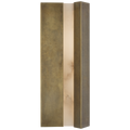 Austera 20" Sconce | Mottled Brass | Alabaster