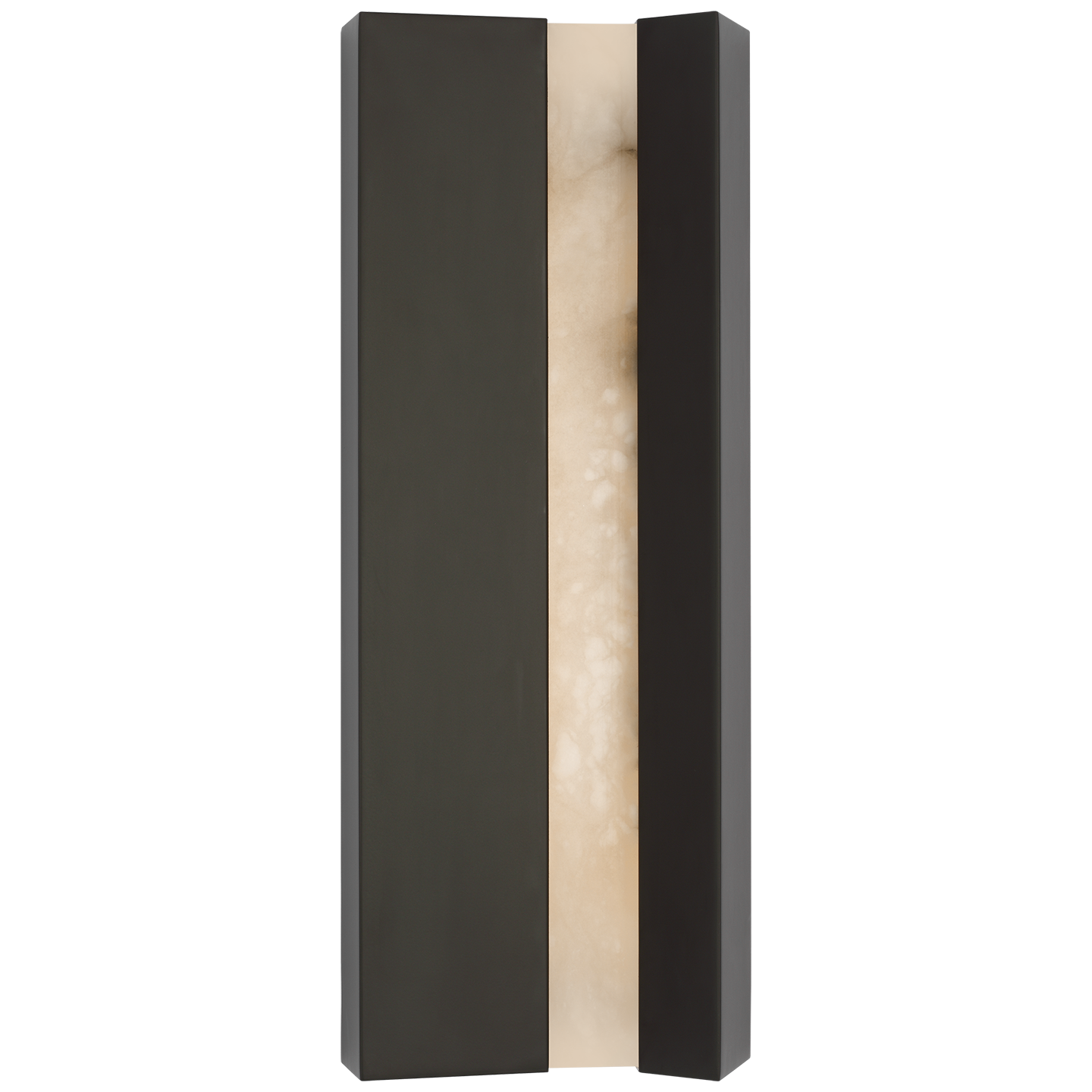 Austera 20" Sconce | Matte Carbon | Alabaster
