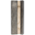 Austera 20" Sconce | Mottled Pewter | Alabaster