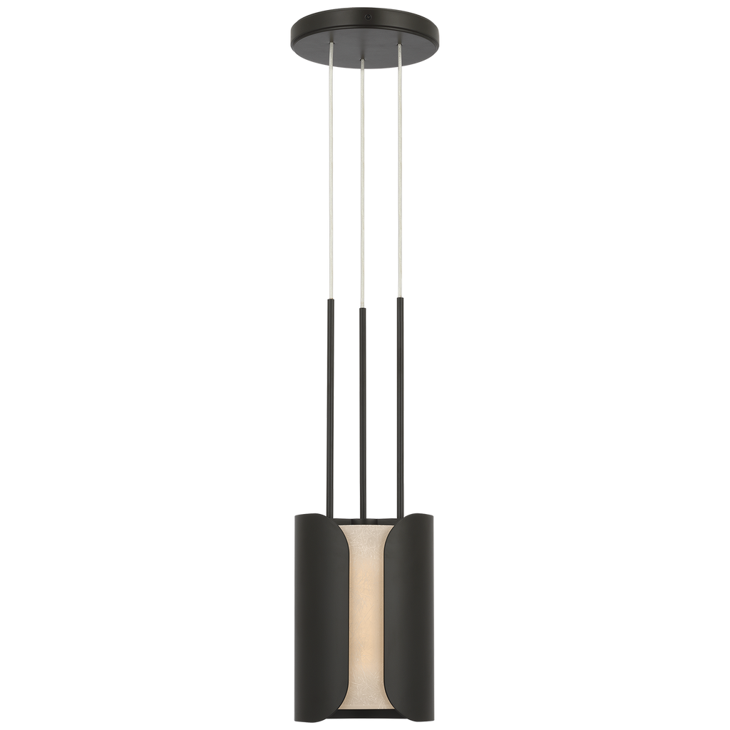 Armise 8" Pendant | Matte Carbon | Nova Frost