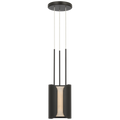Armise 8" Pendant | Matte Carbon | Nova Frost