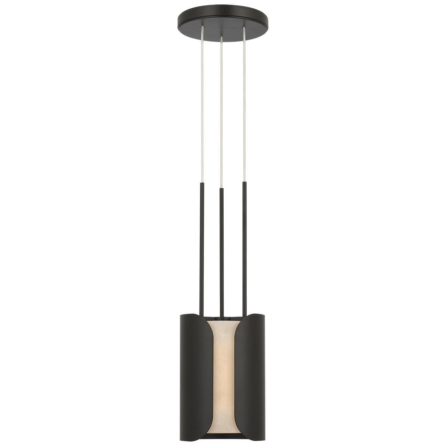 Armise 8" Pendant | Matte Carbon | Nova Frost