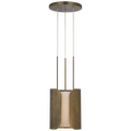 Armise 11" Pendant | Mottled Brass | Alabaster