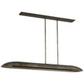 Remi 60" Linear Pendant | Mottled Pewter and Warm Walnut