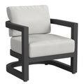Malibu Club Chair in Cast Silver, No Welt