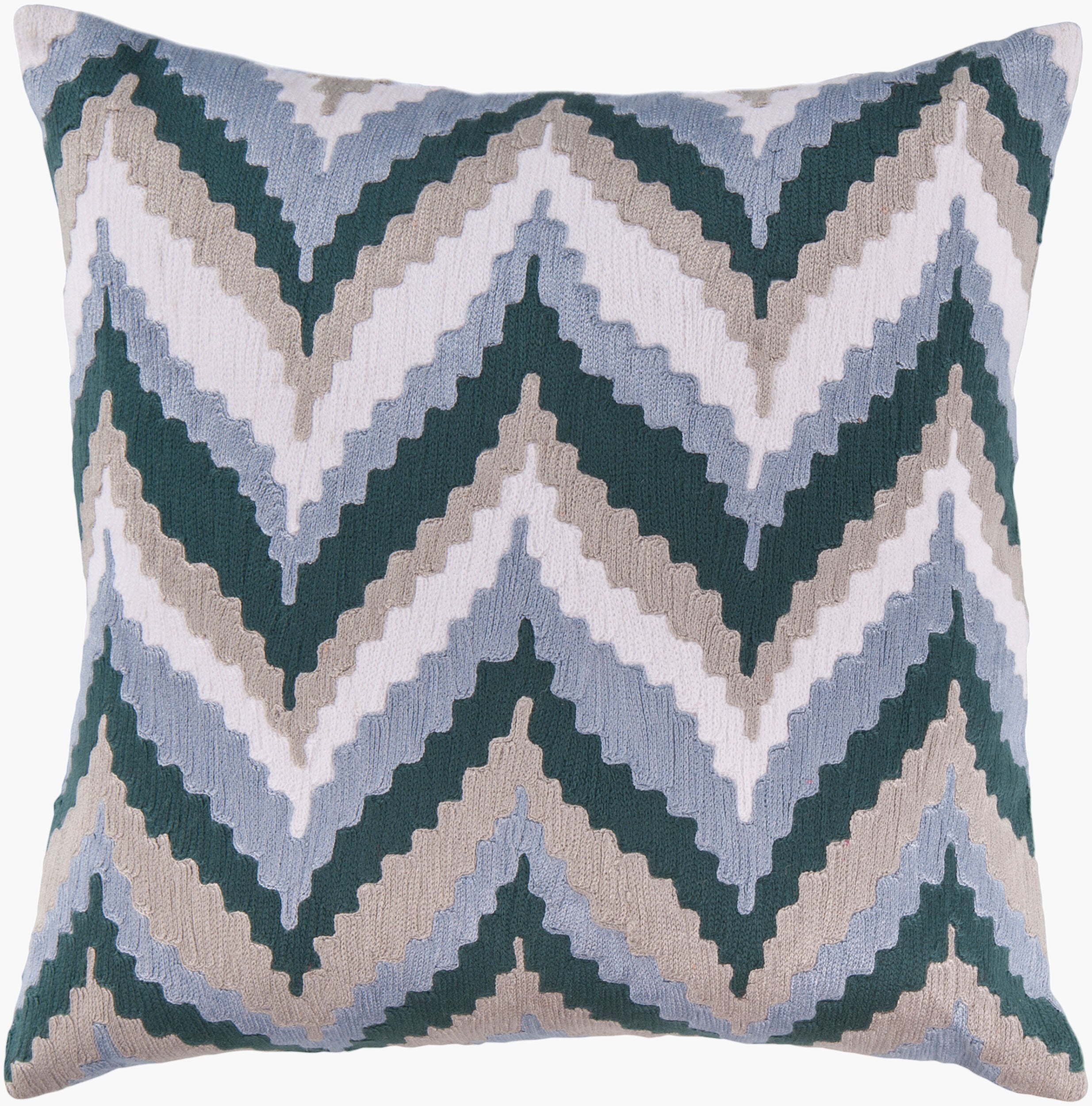 Ikat Chevron Accent Pillow | AR053
