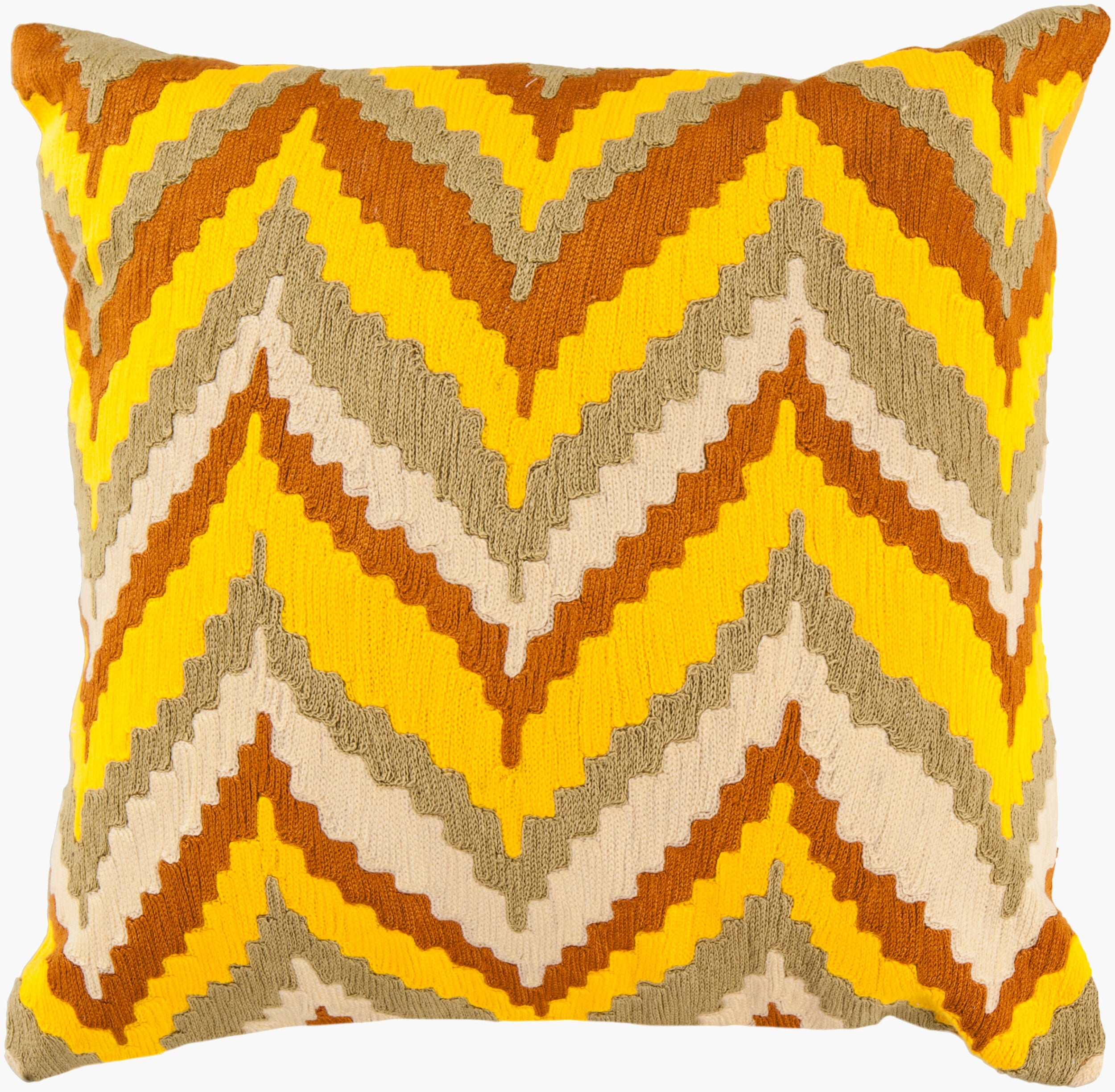 Ikat Chevron Accent Pillow | AR055