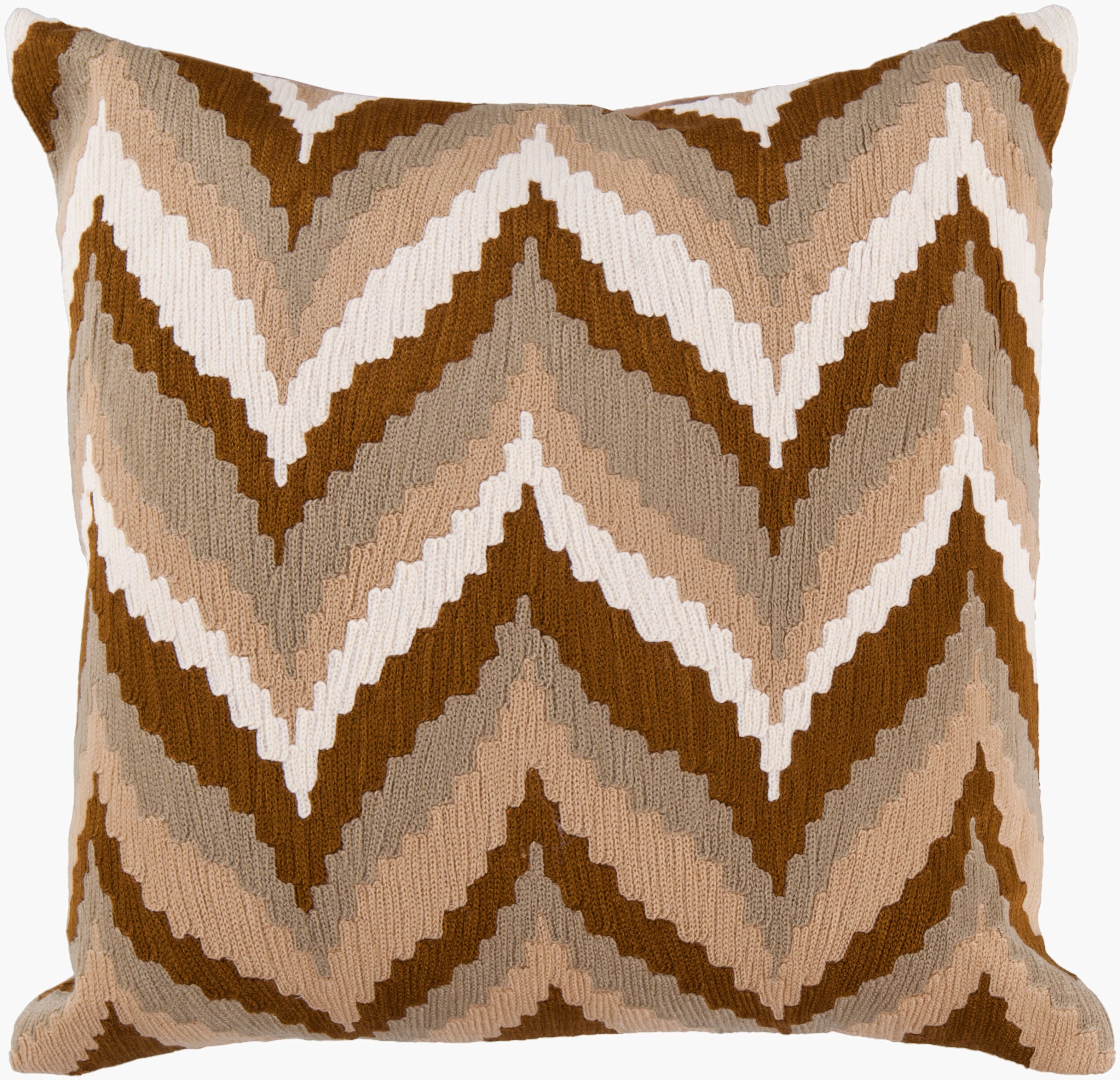 Ikat Chevron Accent Pillow | AR058