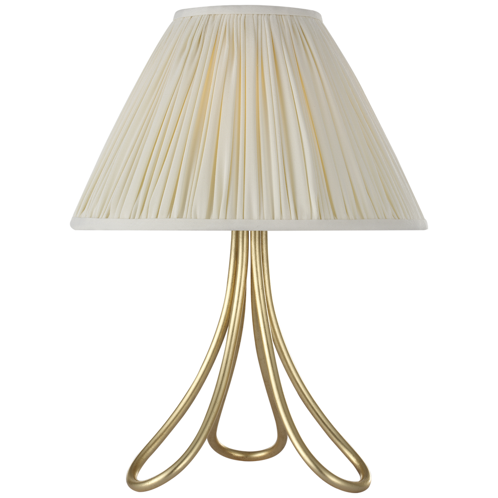 Jeanne 13" Cordless Accent Lamp | Gild | Silk Pleated Shade