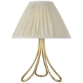 Jeanne 13" Cordless Accent Lamp | Gild | Silk Pleated Shade