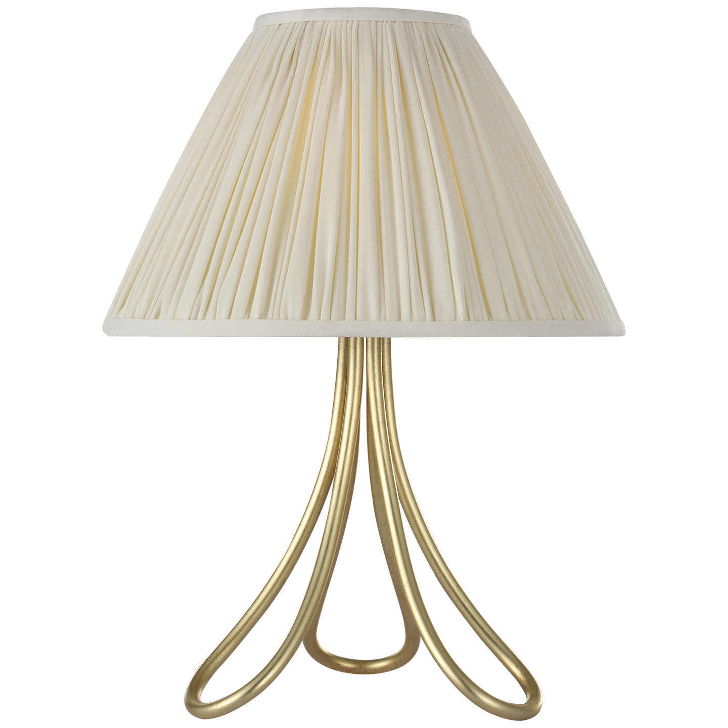 Jeanne 13" Cordless Accent Lamp | Gild | Silk Pleated Shade