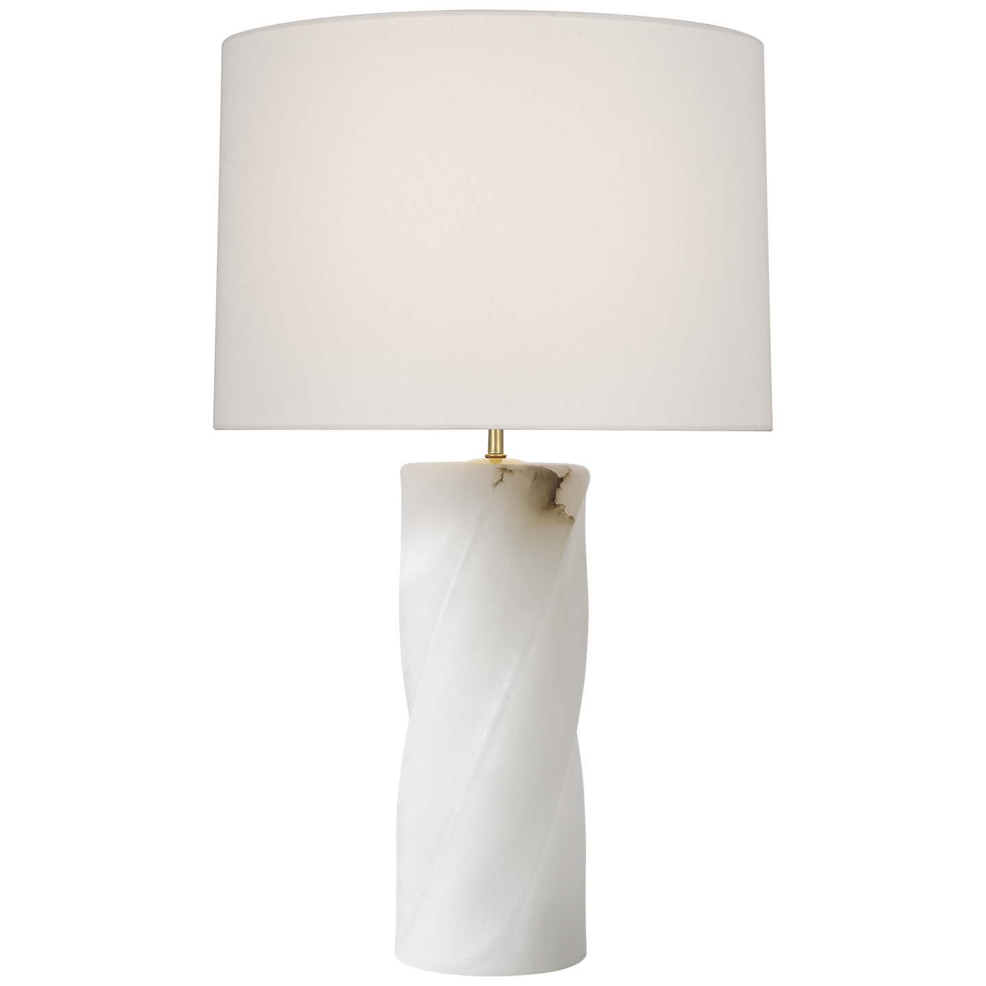 Ripley 29" Torsade Table Lamp | Alabaster | Linen Shade