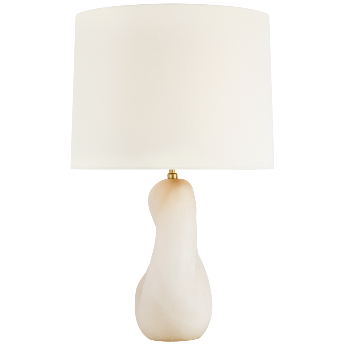 Adria 25" Cordless Table Lamp | Alabaster | Linen Shade