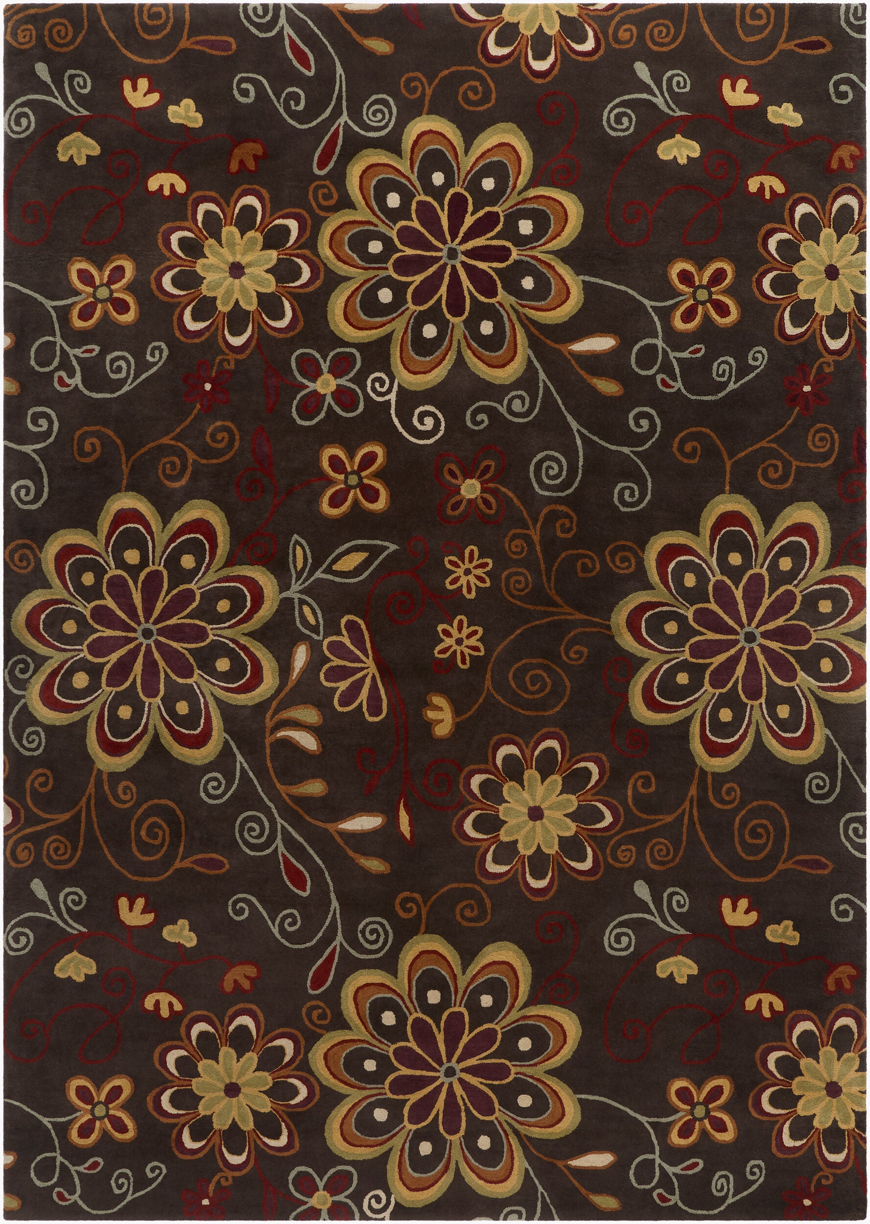 Athena Rug | Dark Brown | ATH5037