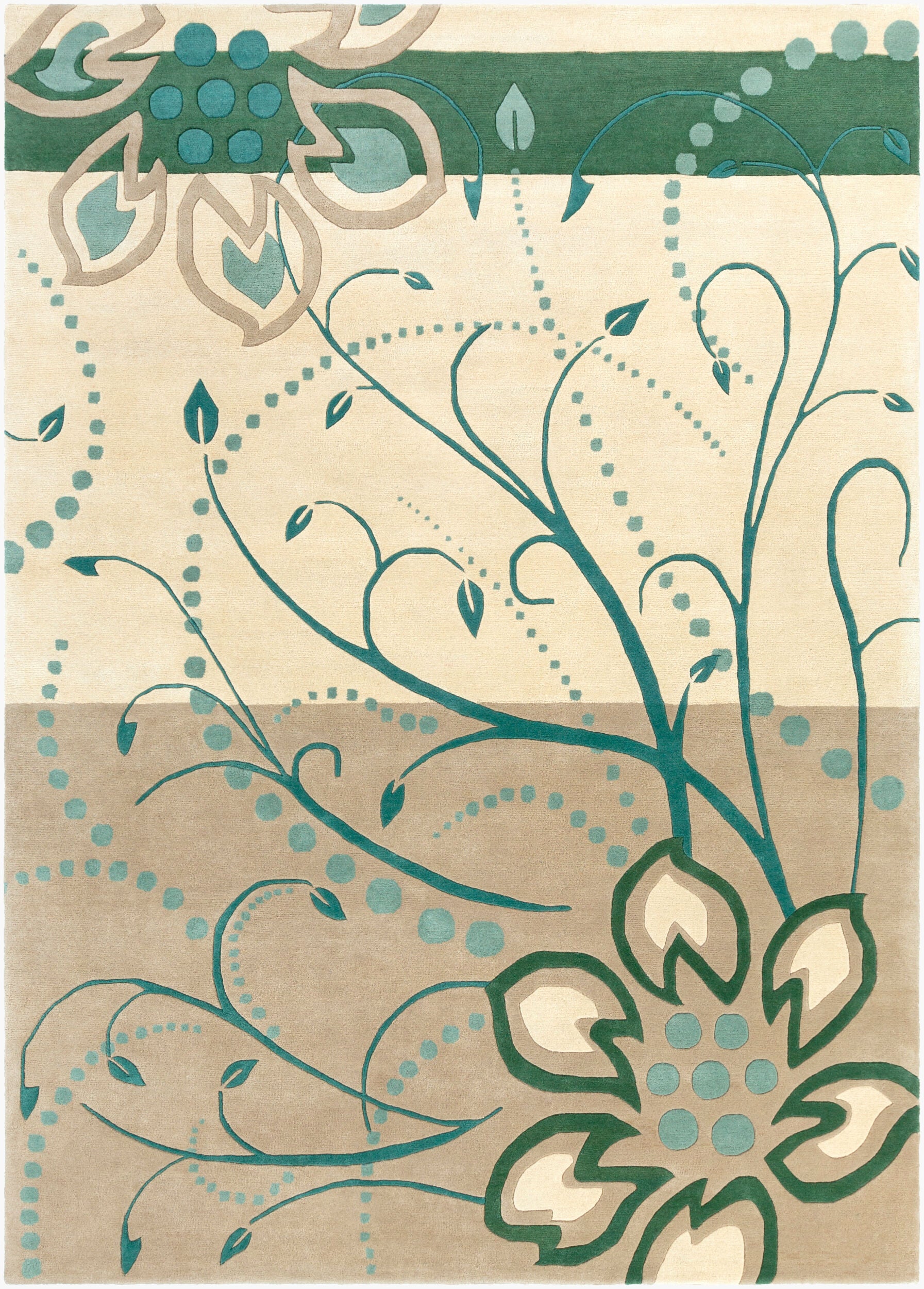 Athena Rug | Medium Green | ATH5154