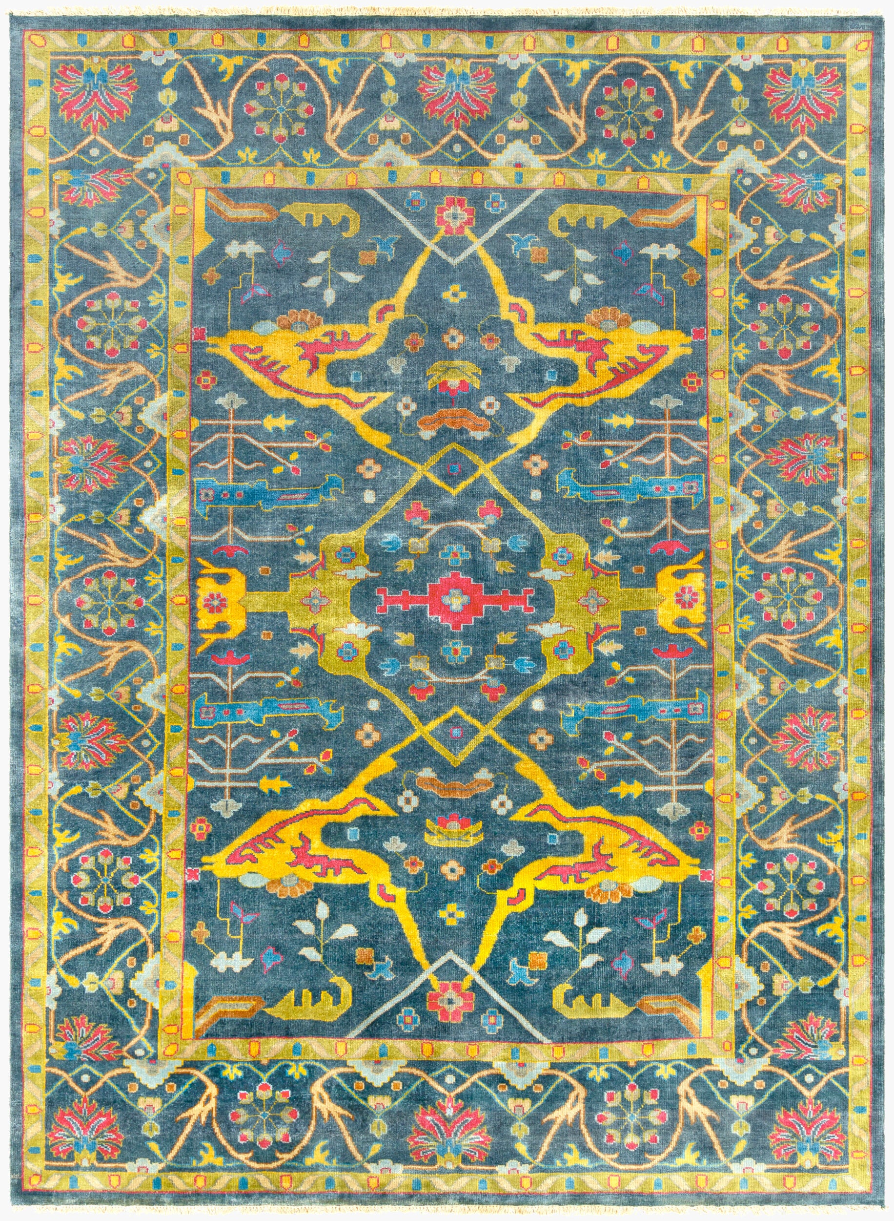 Antique Rug | Dark Blue | ATQ1016