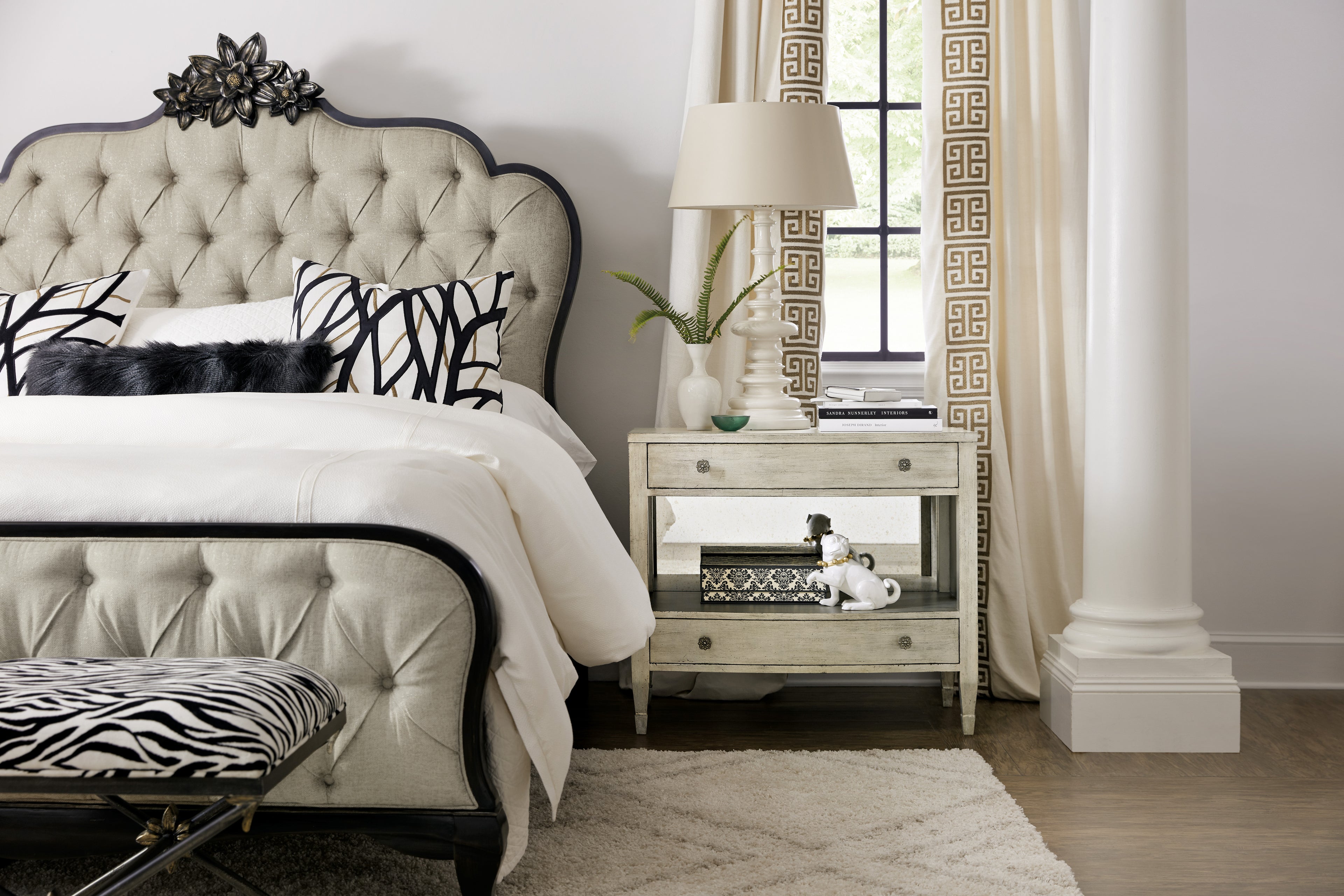 Sanctuary Gemme Two Drawer Nightstand