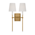 Baxley Double Sconce Burnished Brass