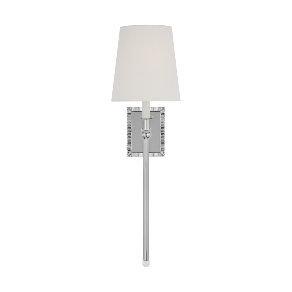 Baxley Tall Wall Sconce Polished Nickel