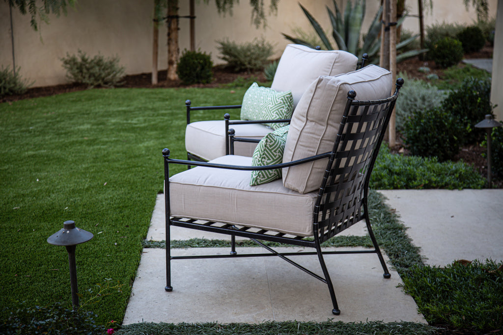 Provence Club Chair in Canvas White w/ Self Welt