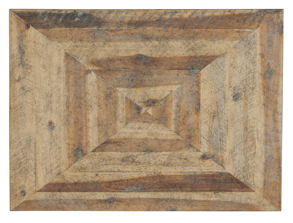 St. Armand Rectangular End Table | Antique Bronze Metal