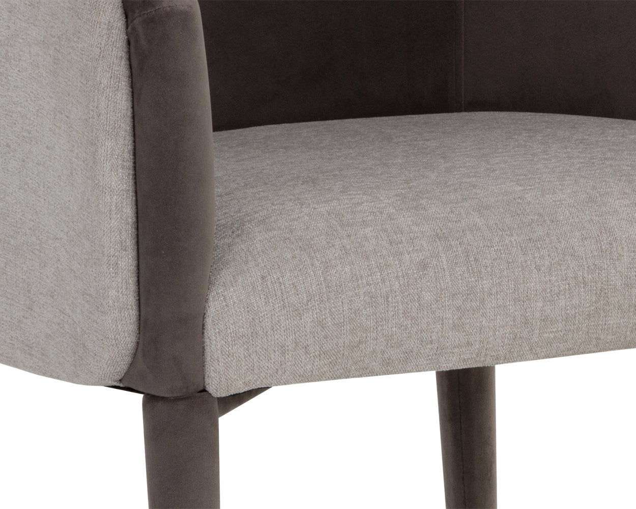 Sheva Dining Armchair - Ernst Sandstone / Meg Ash