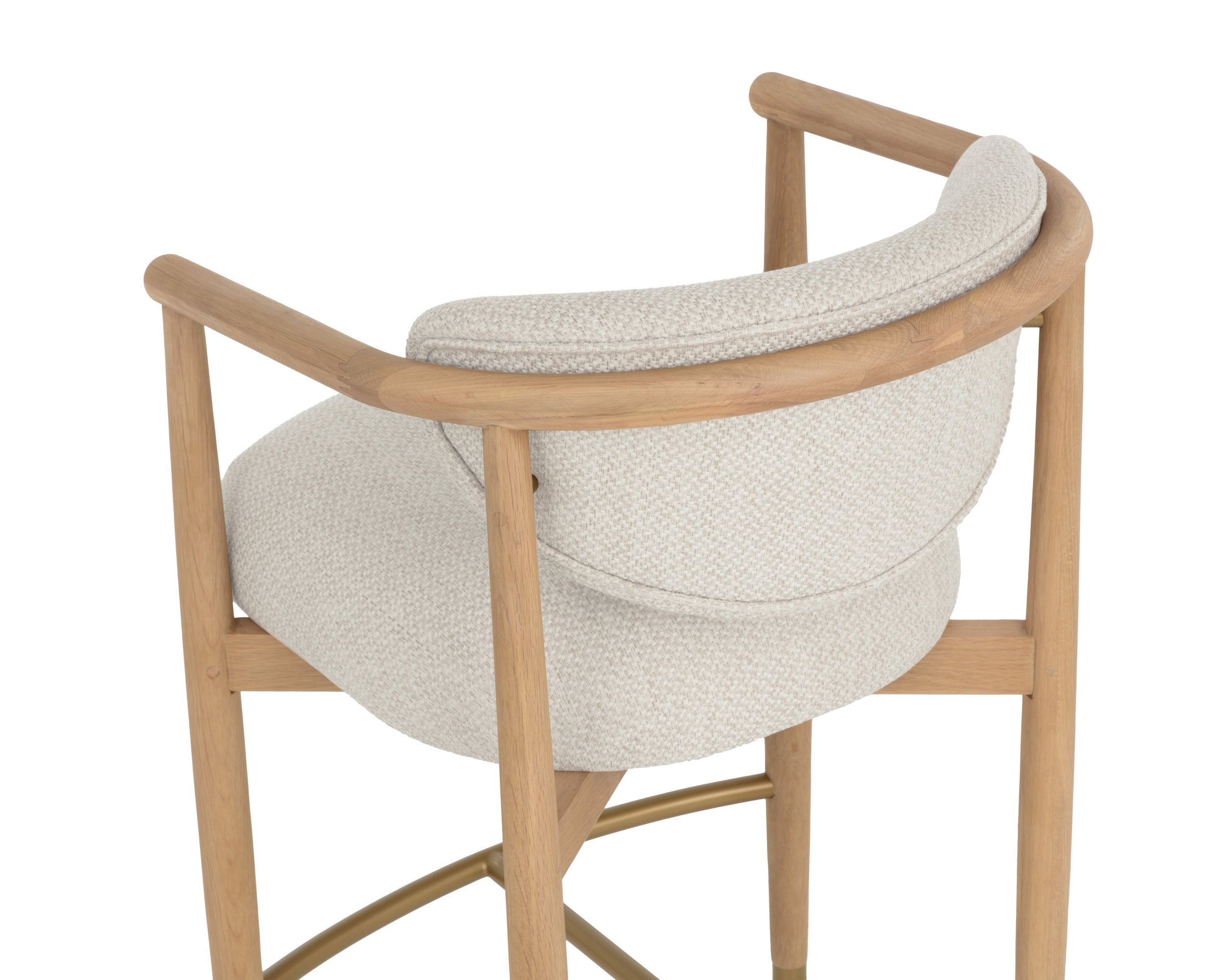 Sigrid Counter Stool - Light Oak - Monument Oatmeal