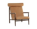 Biko Lounge Chair - Sahara Camel Leather