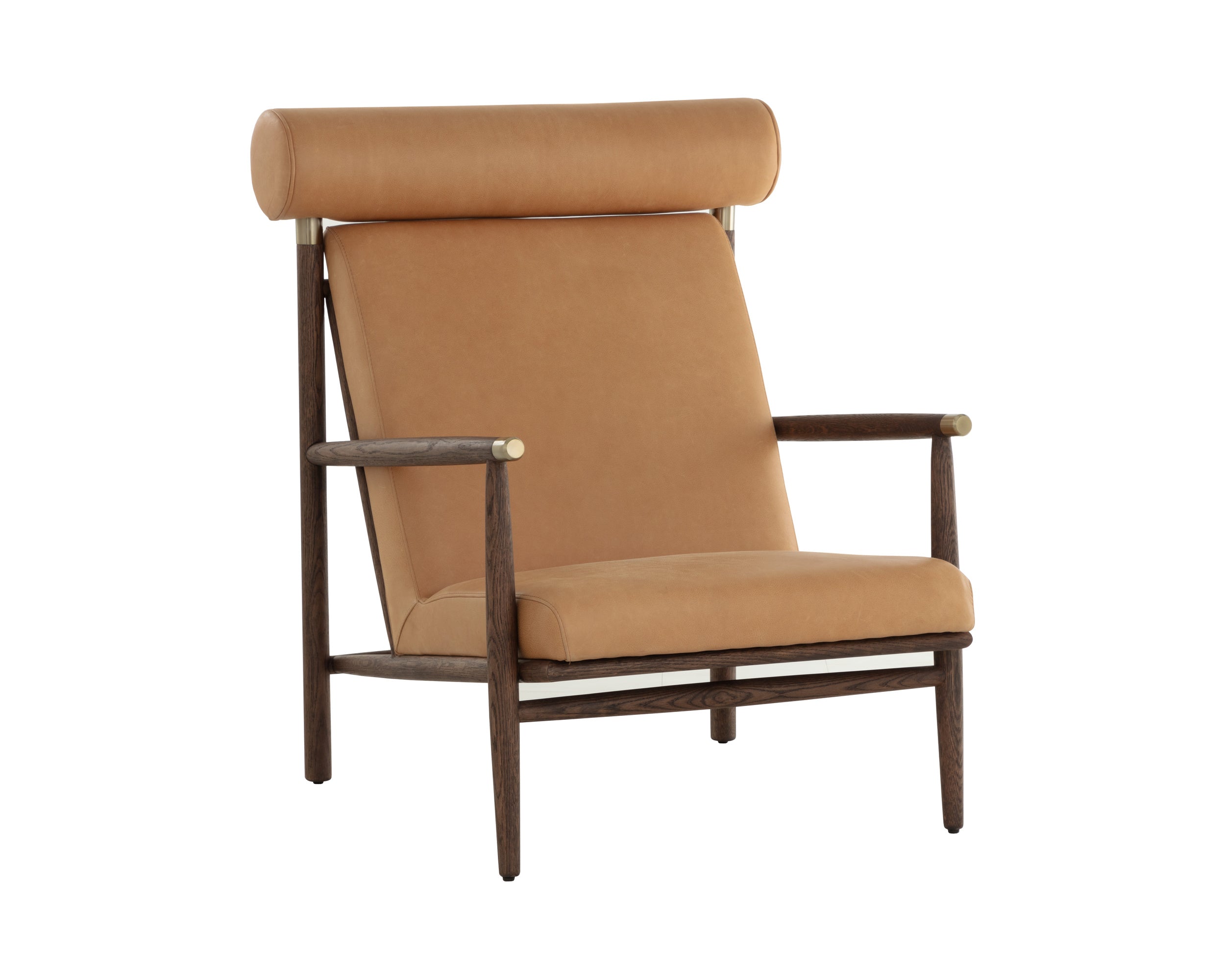 Biko Lounge Chair - Sahara Camel Leather