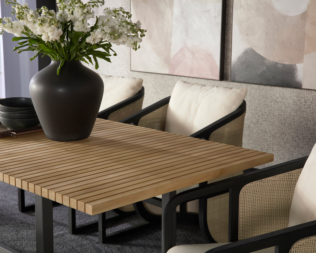 Geneve Extension Dining Table - Natural - 83" To 107"