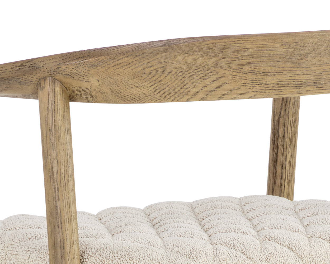 Jeremy Counter Stool - Weathered Oak - Dove Cream