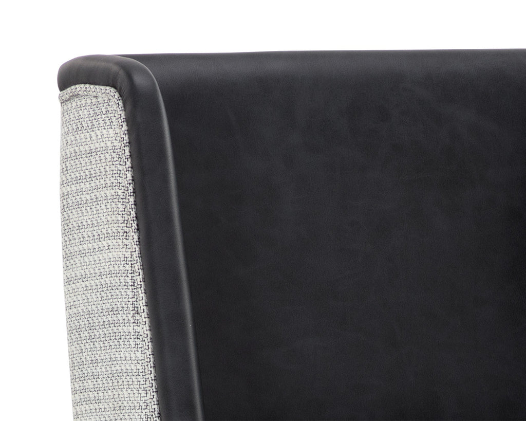 Joplin Barstool - Cantina Black / Vera White Pepper